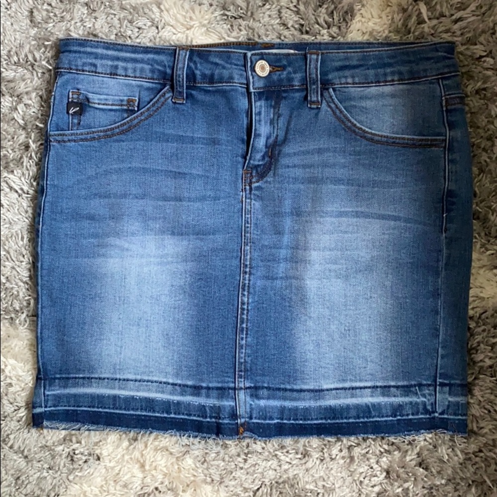 Jean skirt used once only size 7